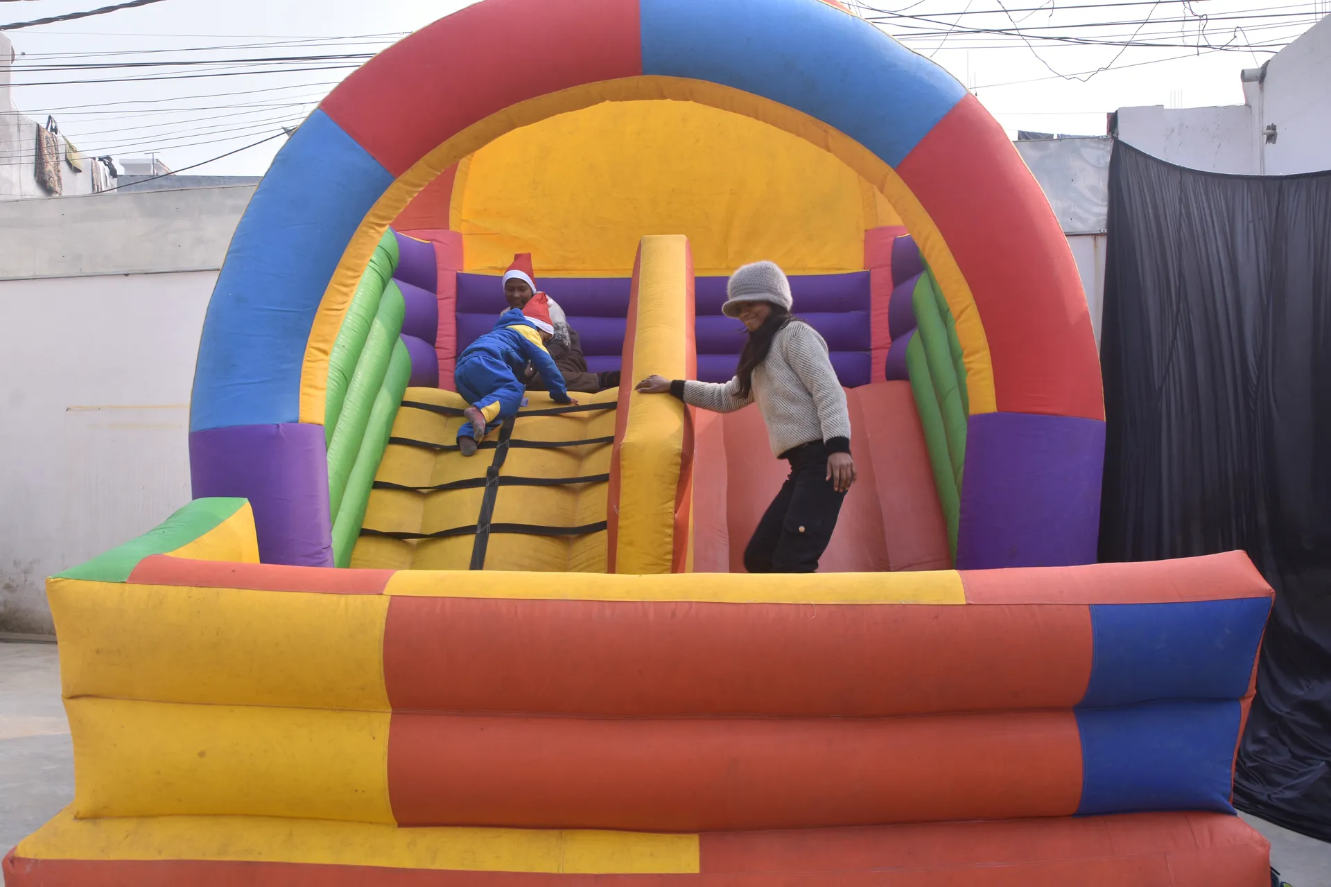 Students performing at cultural event