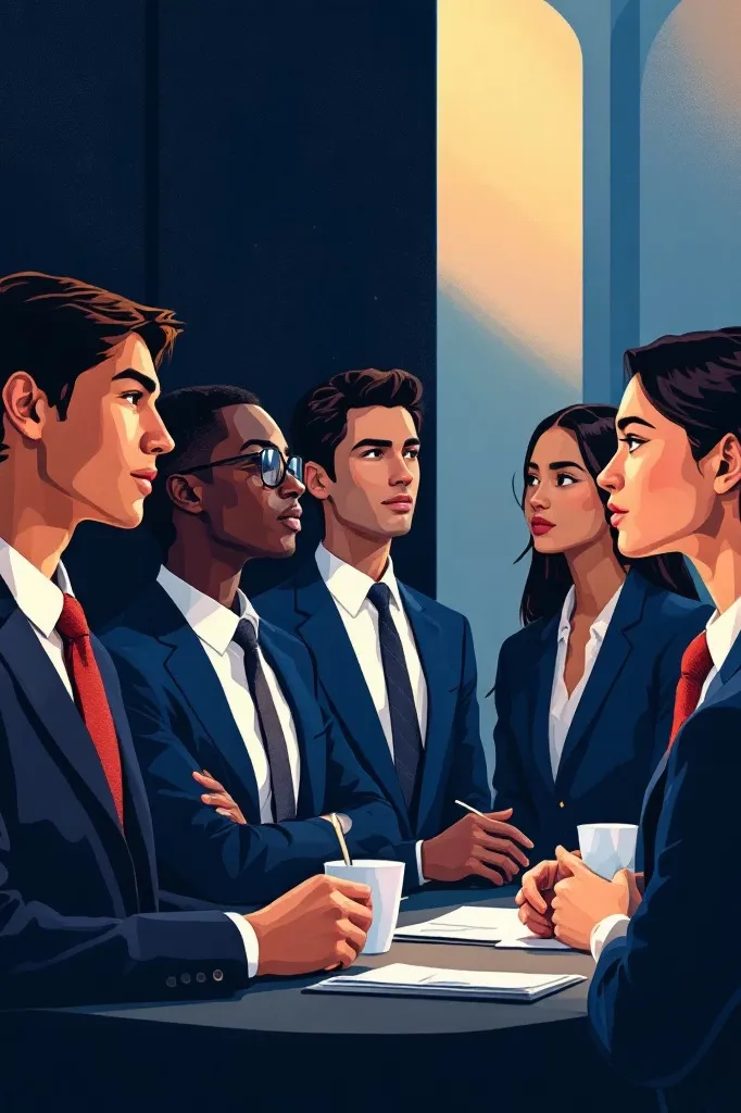 Students at MUN conference